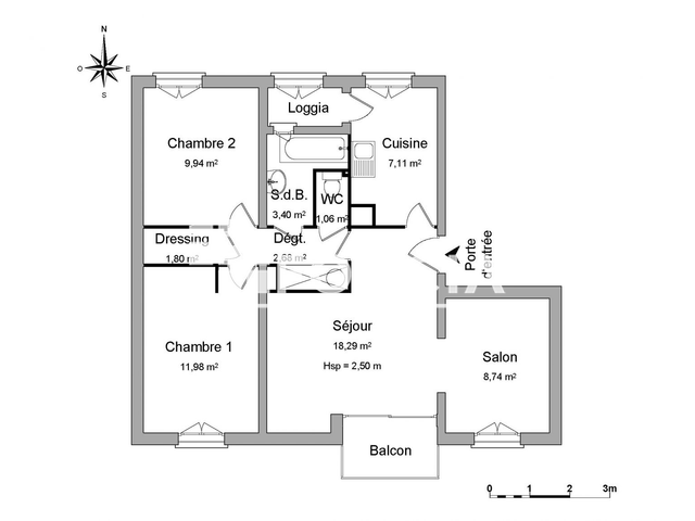 Appartement 4 pièces (65 m²) à louer - Vitrolles (13127)