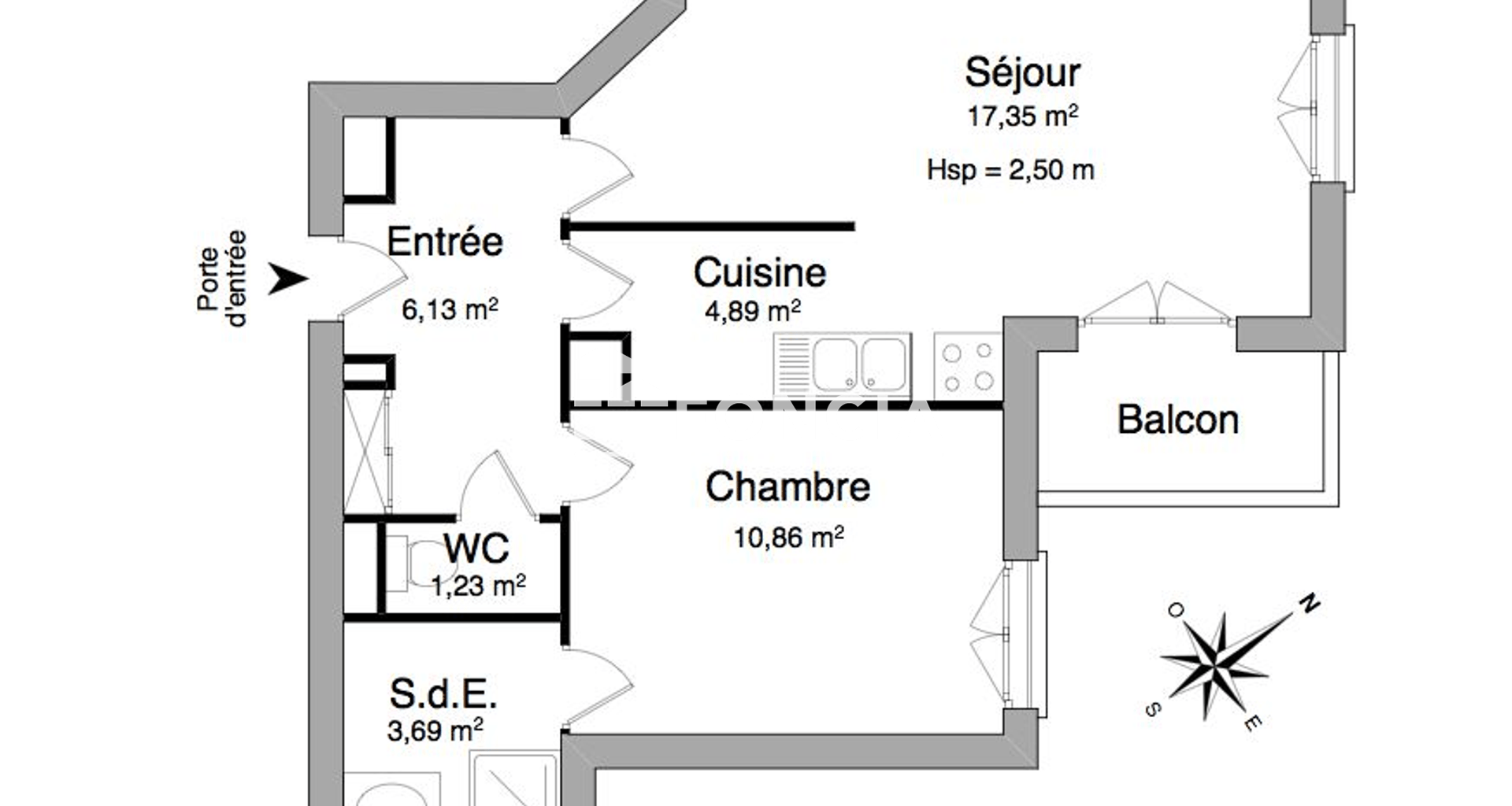 Appartement 2 pièces (44.15 m²) à louer - Le Plessis-trévise (94420)