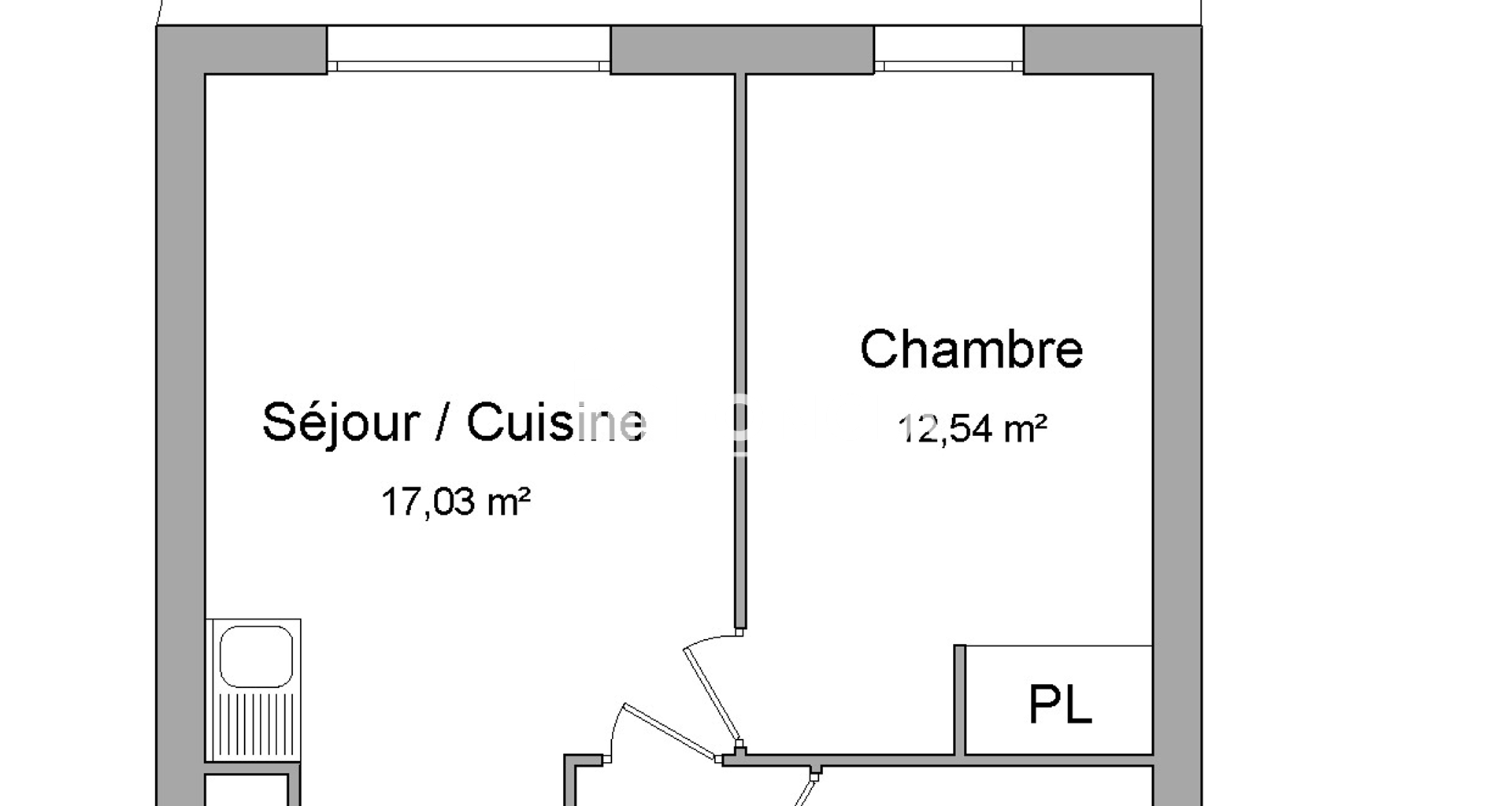Appartement 2 pièces (40.83 m²) à louer - Cergy (95000)