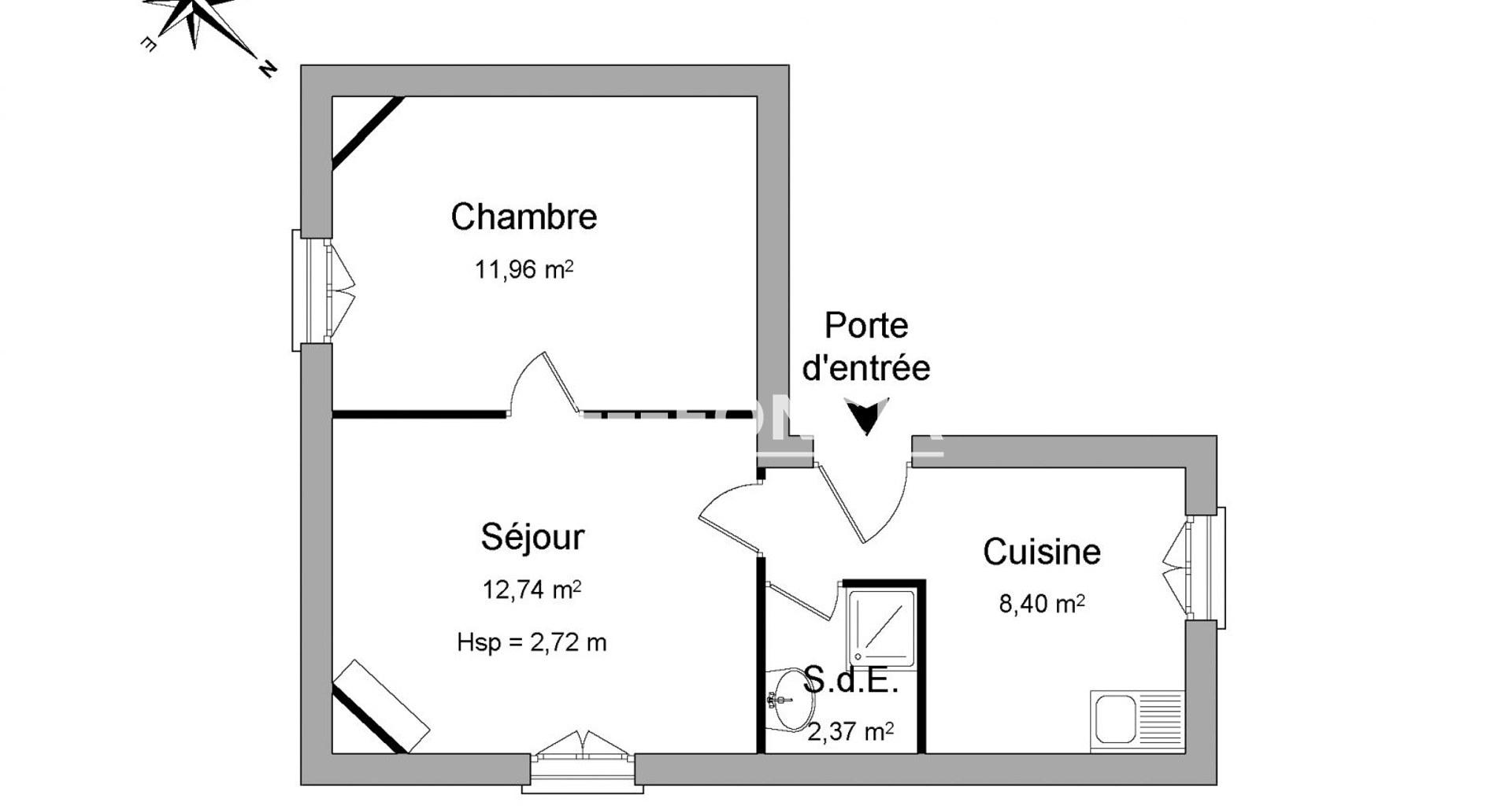 Appartement 2 pièces (35.47 m²) à louer - Villabé (91100)