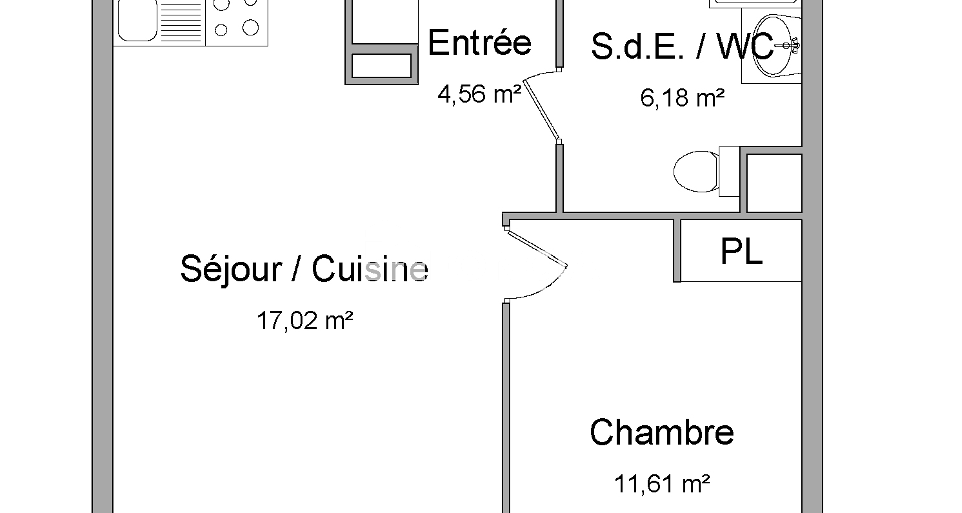 Appartement 2 pièces (39.37 m²) à louer - Bondoufle (91070)