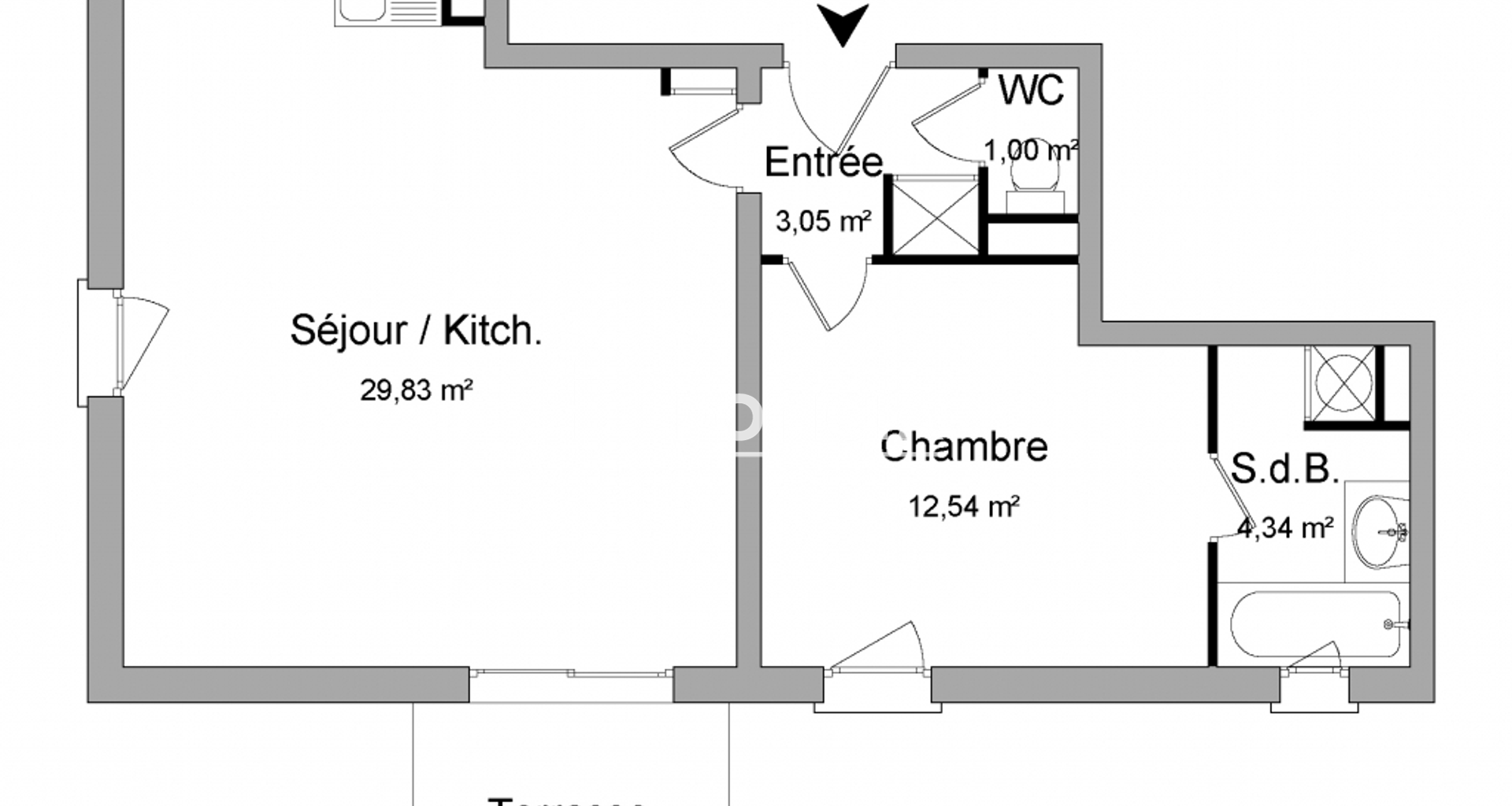 Appartement 2 pièces (50.76 m²) à louer - Sarzeau (56370)