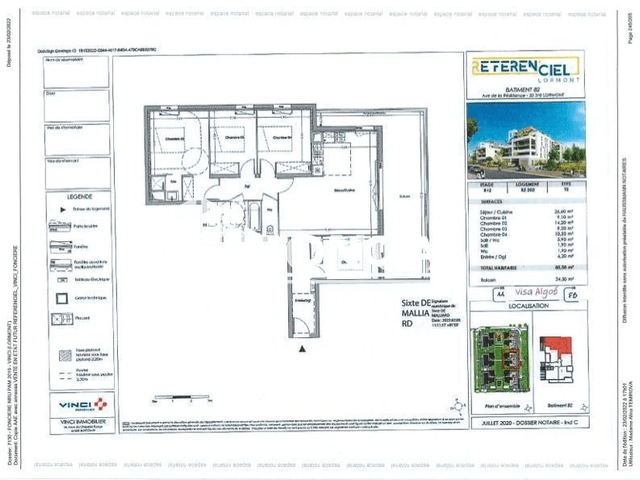 Appartement 5 pièces (85.5 m²) à louer - Lormont (33310)