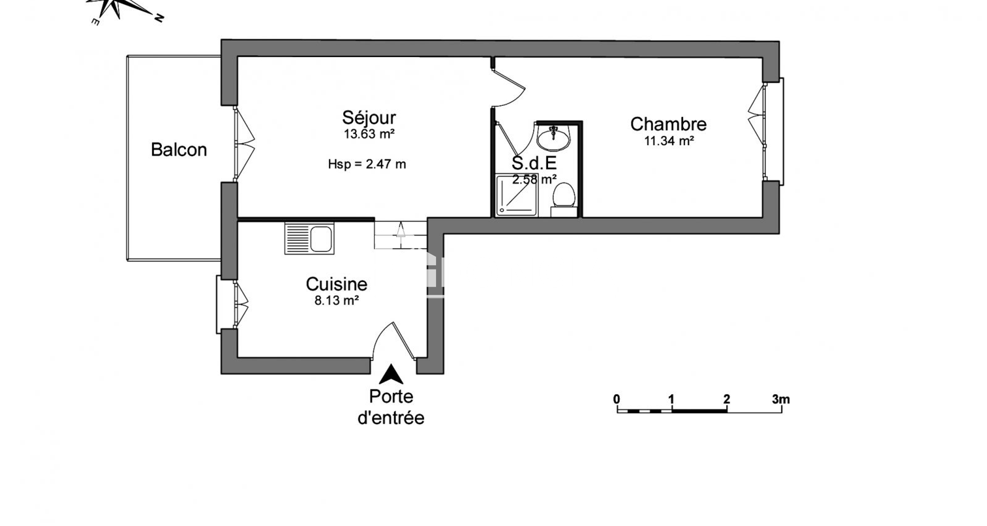 Appartement 2 pièces (35.68 m²) à louer - Pontault-combault (77340)