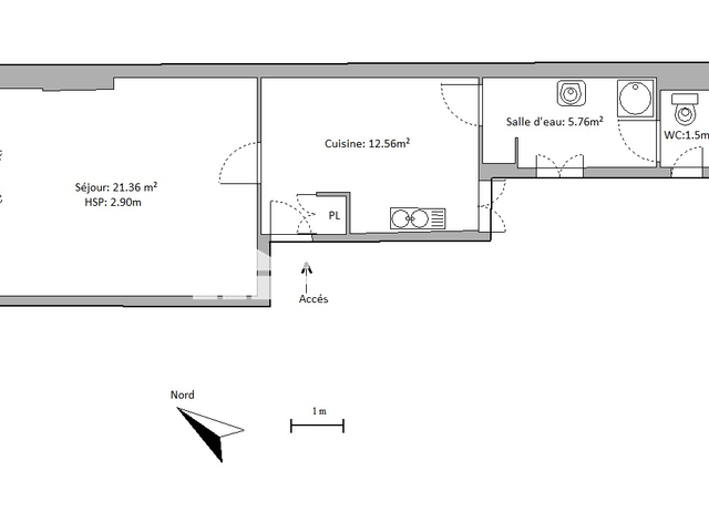 Studio (41.18 m²) à louer - Bordeaux (33000)
