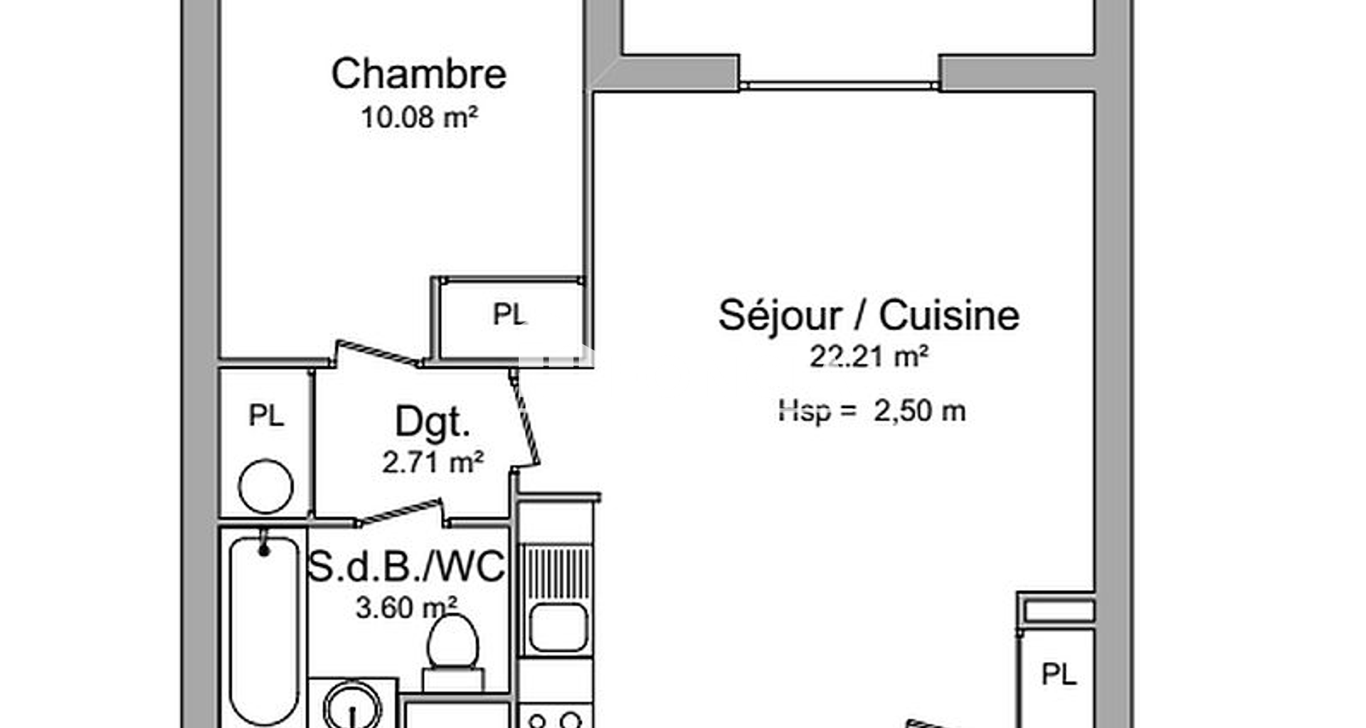 Appartement 2 pièces (38.6 m²) à louer - Castillon-la-bataille (33350)