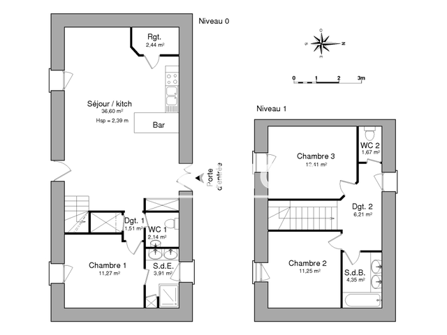 Maison 4 pièces (93.76 m²) à louer - Kervignac (56700)