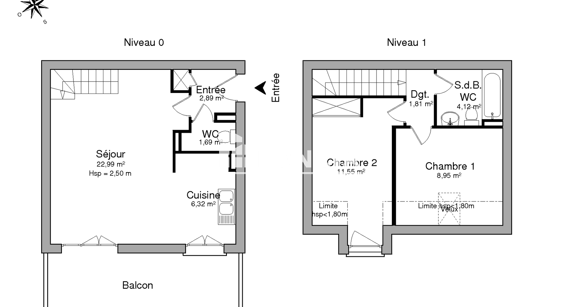 Appartement 3 pièces (60.32 m²) à louer - Combs-la-ville (77380)