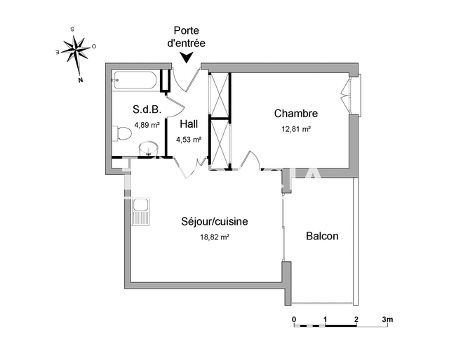 Appartement 2 pièces (41.05 m²) à louer - Menton (06500)