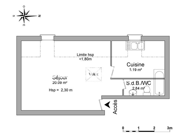 Studio (28 m²) à louer - Perigueux (24000)