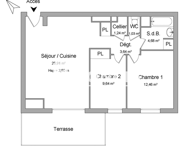 Appartement 3 pièces (61.6 m²) à louer - Port Saint Louis Du Rhone (13230)