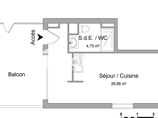 Studio (30.81 m²) à louer - Bordeaux (33100)
