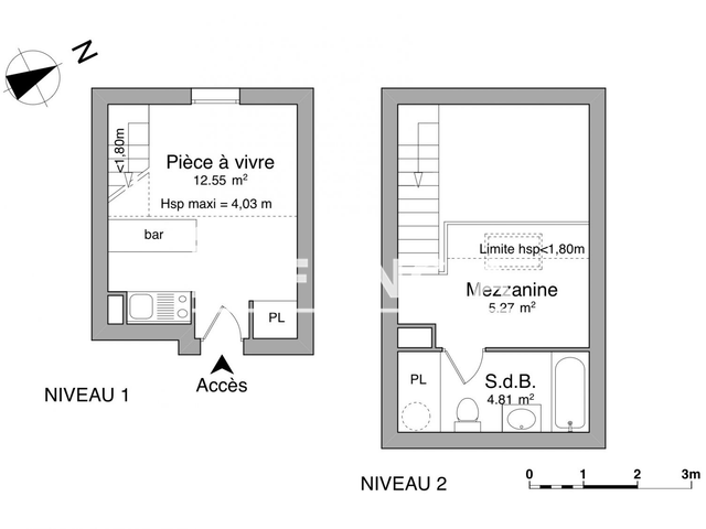 Studio meublé (22.57 m²) à louer - Bordeaux (33000)