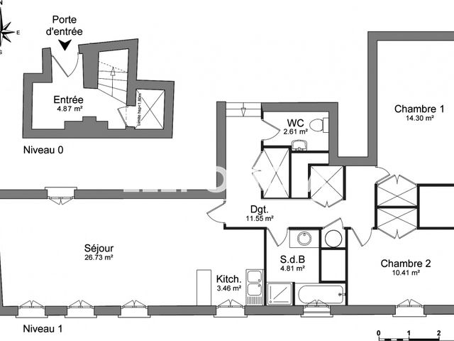 Appartement 3 pièces (78.74 m²) à louer - Aix En Provence (13100)