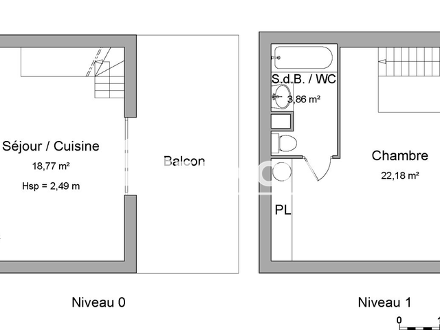 Appartement 2 pièces (48 m²) à louer - Toulouse 4ᵉ (31400)