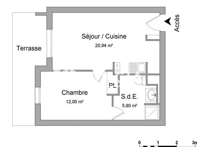 Appartement 2 pièces (38.84 m²) à louer - Toulouse 1ᵉʳ (31100)