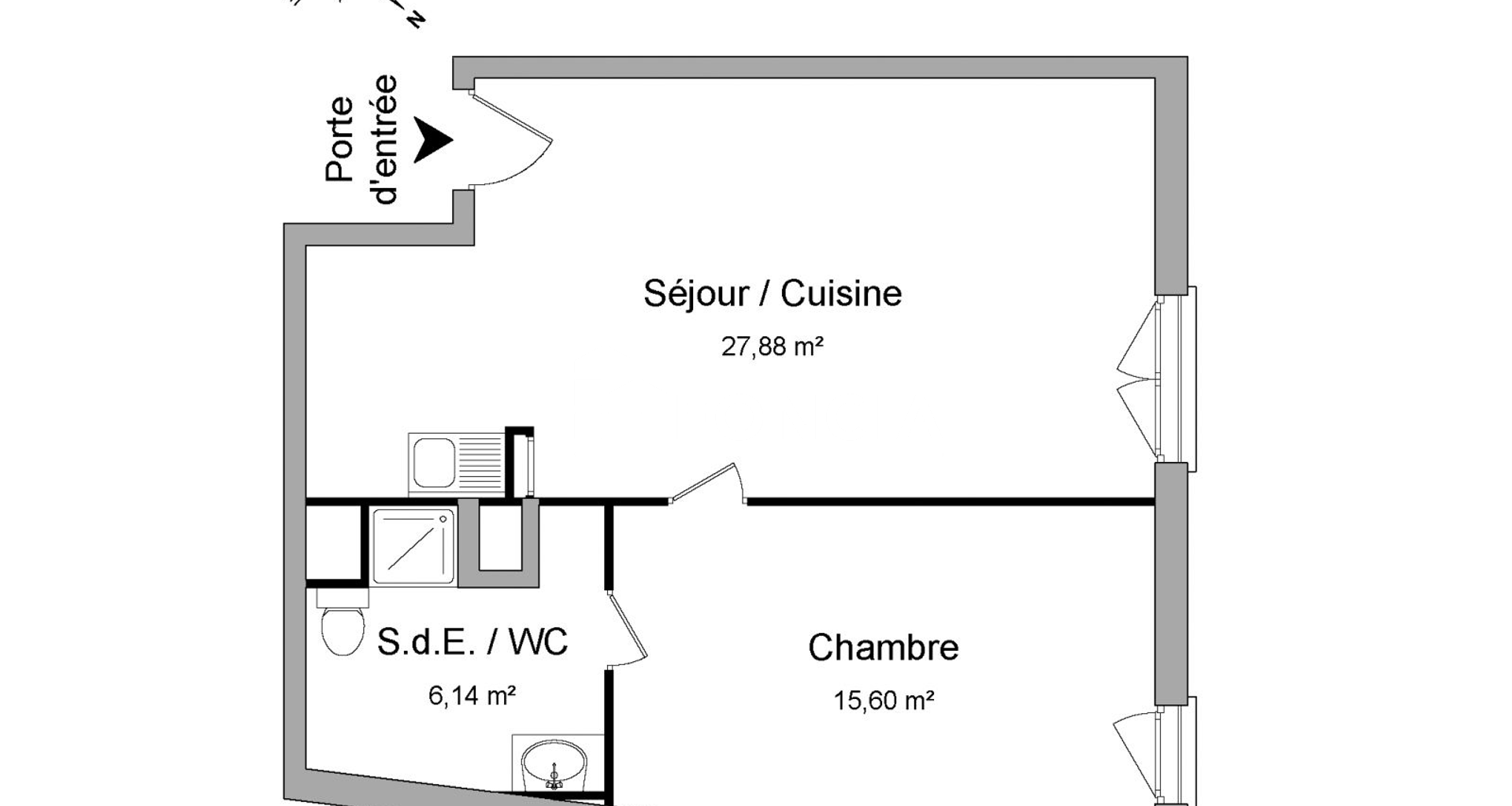 Appartement 2 pièces (49.62 m²) à louer - Rosny-sous-bois (93110)