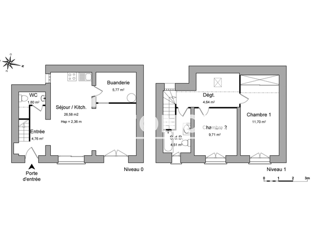 Maison 3 pièces (69.47 m²) à louer - Draveil (91210)