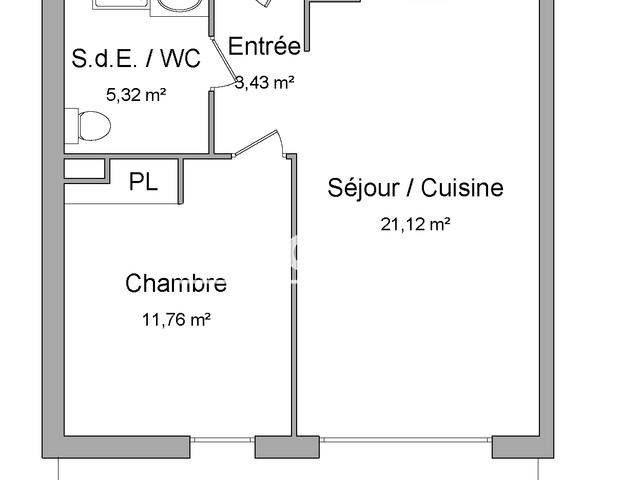 Appartement 2 pièces (41.63 m²) à louer - Biot (06410)
