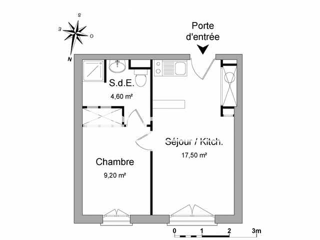 Appartement 2 pièces (31.3 m²) à louer - La Roque D'antheron (13640)
