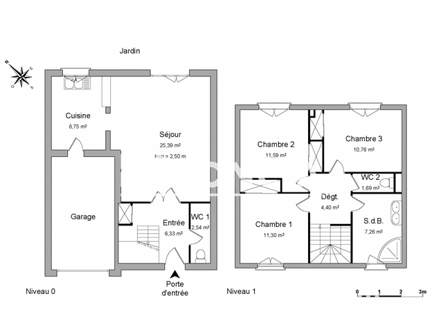 Maison 4 pièces (90.01 m²) à louer - Libourne (33500)