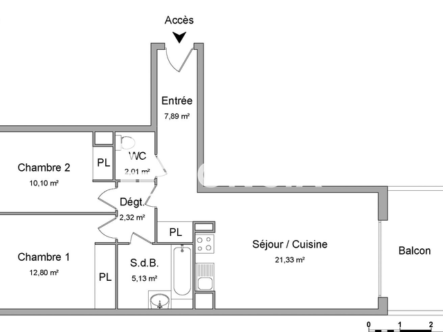 Appartement 3 pièces (61.58 m²) à louer - Castanet Tolosan (31320)