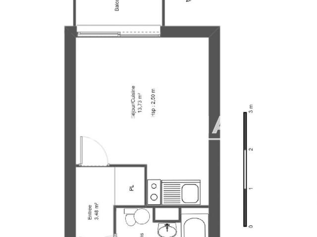 Studio (20.59 m²) à louer - Toulouse 4ᵉ (31400)