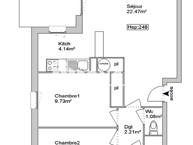 Appartement 3 pièces (52.18 m²) à louer - Aucamville (31140)
