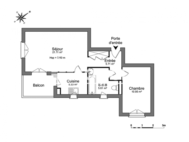 Appartement 2 pièces (48.71 m²) à louer - Istres (13800)