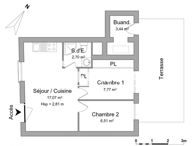 Appartement 2 pièces (37.49 m²) à louer - Carry Le Rouet (13620)