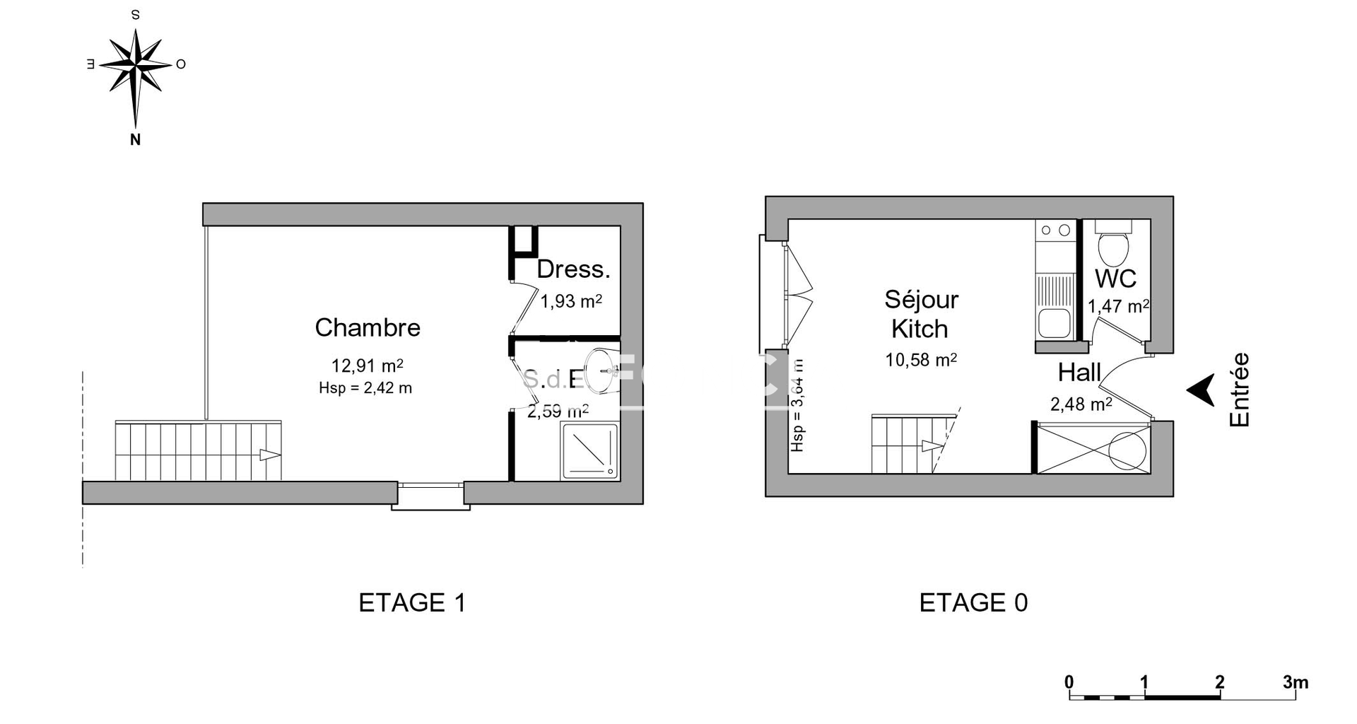 Appartement 2 pièces (31.96 m²) à louer - Pessac (33600)