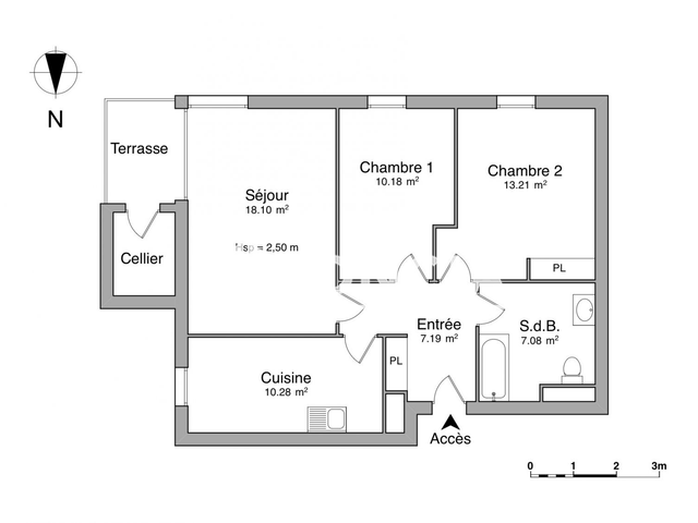 Appartement 3 pièces (65.65 m²) à louer - Tarascon (13150)