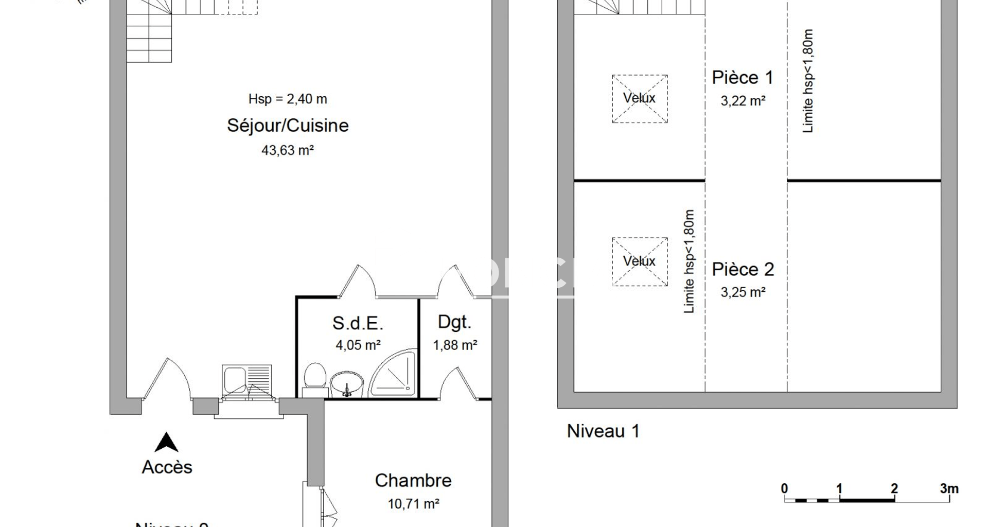 Maison 2 pièces (66.74 m²) à louer - Mandres-les-roses (94520)