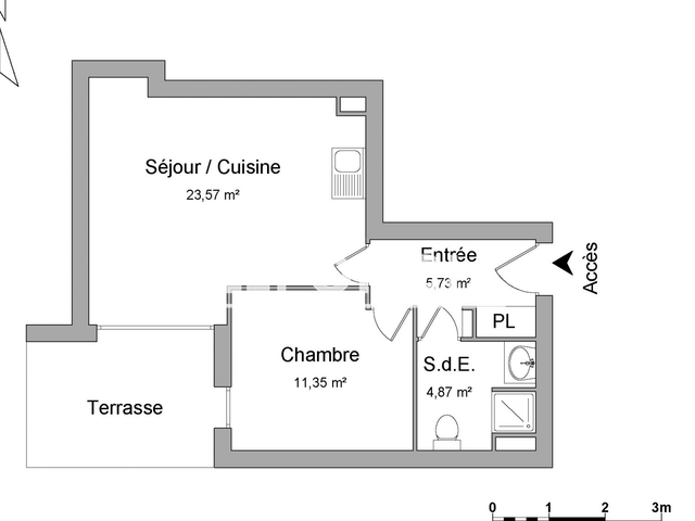 Appartement 2 pièces (45.52 m²) à louer - Sene (56860)