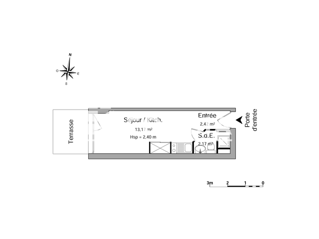 Studio (17.76 m²) à louer - Vannes (56000)