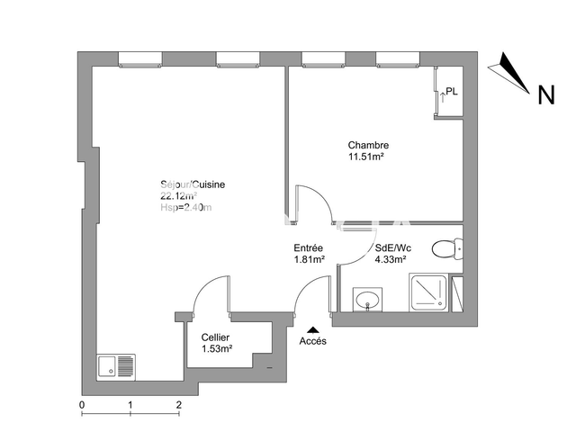 Appartement 2 pièces (41.3 m²) à louer - Lombez (32220)