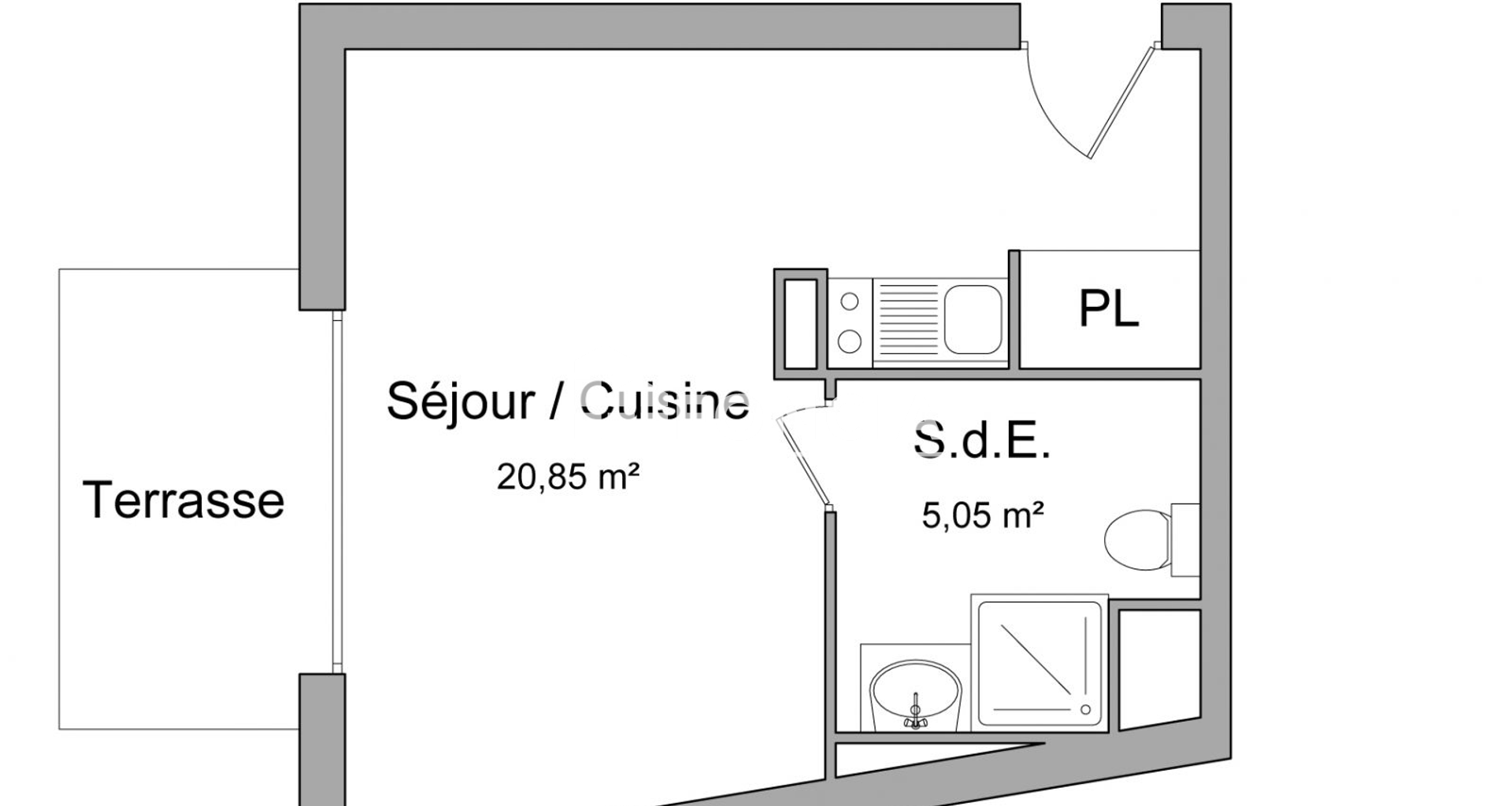 Studio (25.9 m²) à louer - Corbeil-essonnes (91100)