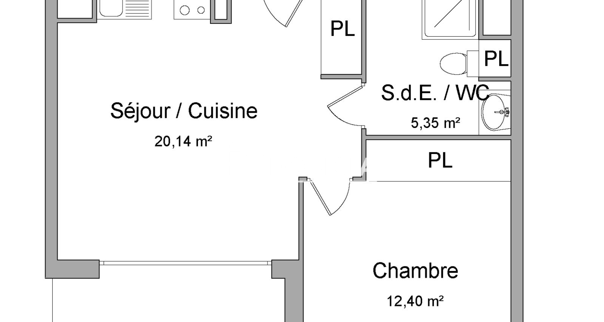 Appartement 2 pièces (37.89 m²) à louer - Muret (31600)