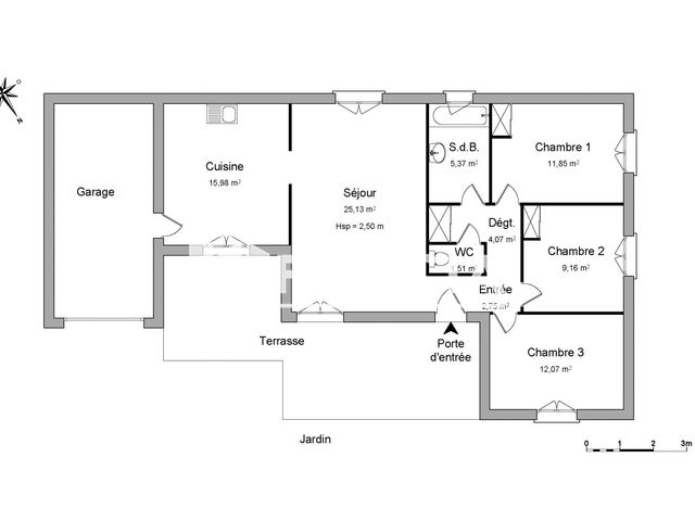 Maison 4 pièces (87.89 m²) à louer - L'isle-jourdain (32600)