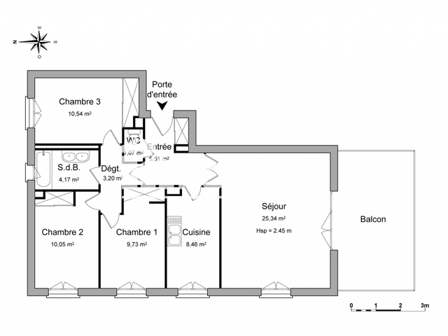 Appartement 4 pièces (78.07 m²) à louer - Venelles (13770)