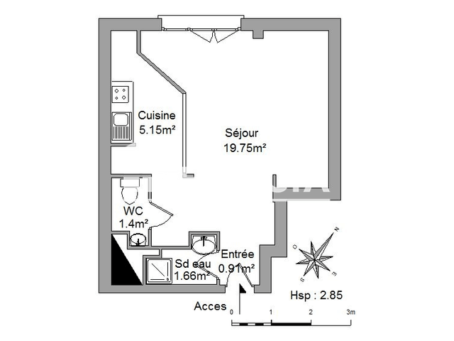 Studio (28.87 m²) à louer - Salon De Provence (13300)
