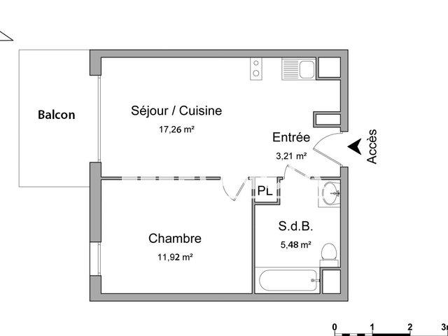 Appartement 2 pièces (37.87 m²) à louer - Toulouse 4ᵉ (31400)