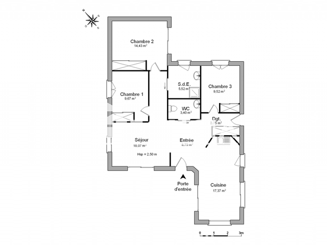 Maison 4 pièces (90.48 m²) à louer - Hennebont (56700)