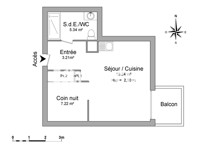 Studio (34.02 m²) à louer - Ferney Voltaire (01210)