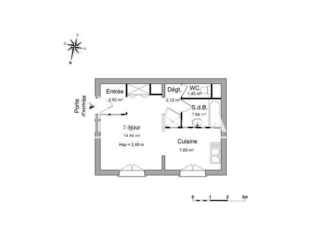 Studio (32.37 m²) à louer - Douvaine (74140)