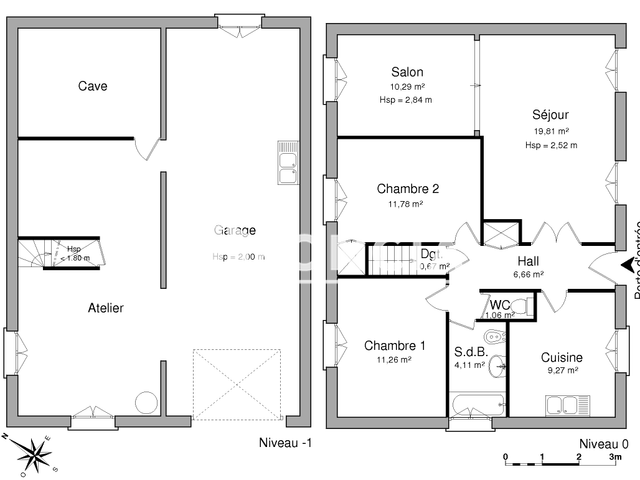 Maison 4 pièces (74.91 m²) à louer - Lucé (28110)