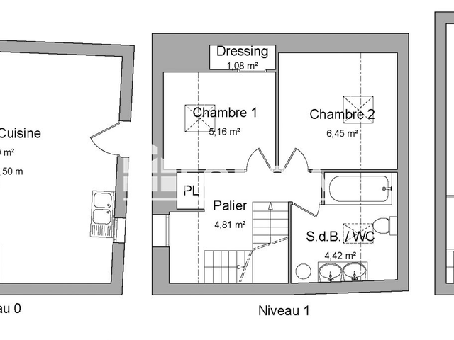 Maison 3 pièces (58.91 m²) à louer - Illiers-combray (28120)
