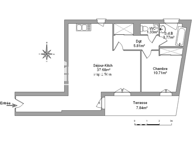 Appartement 2 pièces (59.3 m²) à louer - La Seyne Sur Mer (83500)