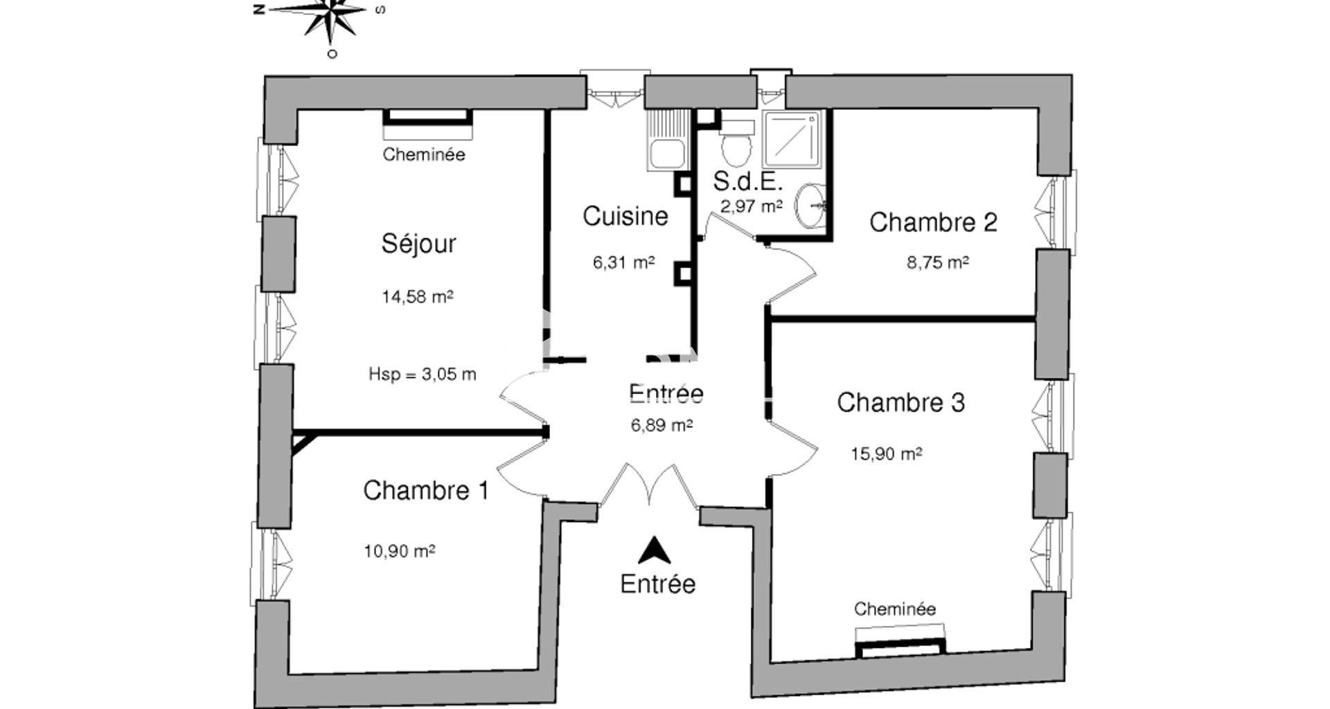Appartement 4 pièces (66.3 m²) à louer - Toulon (83000)