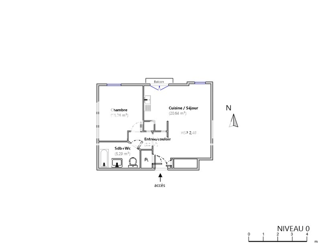 Appartement 2 pièces (42.17 m²) à louer - Ville La Grand (74100)